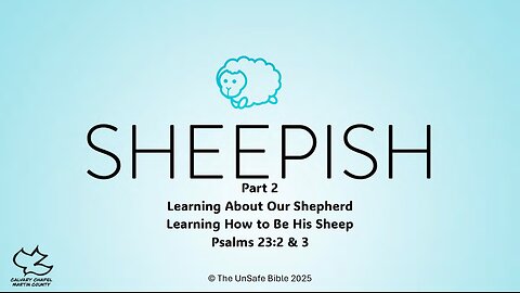Psalm 23:2-3 Sheepish Part 2