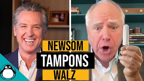 Gavin Newsom And Tim Walz Discuss Their Love Of Tampons