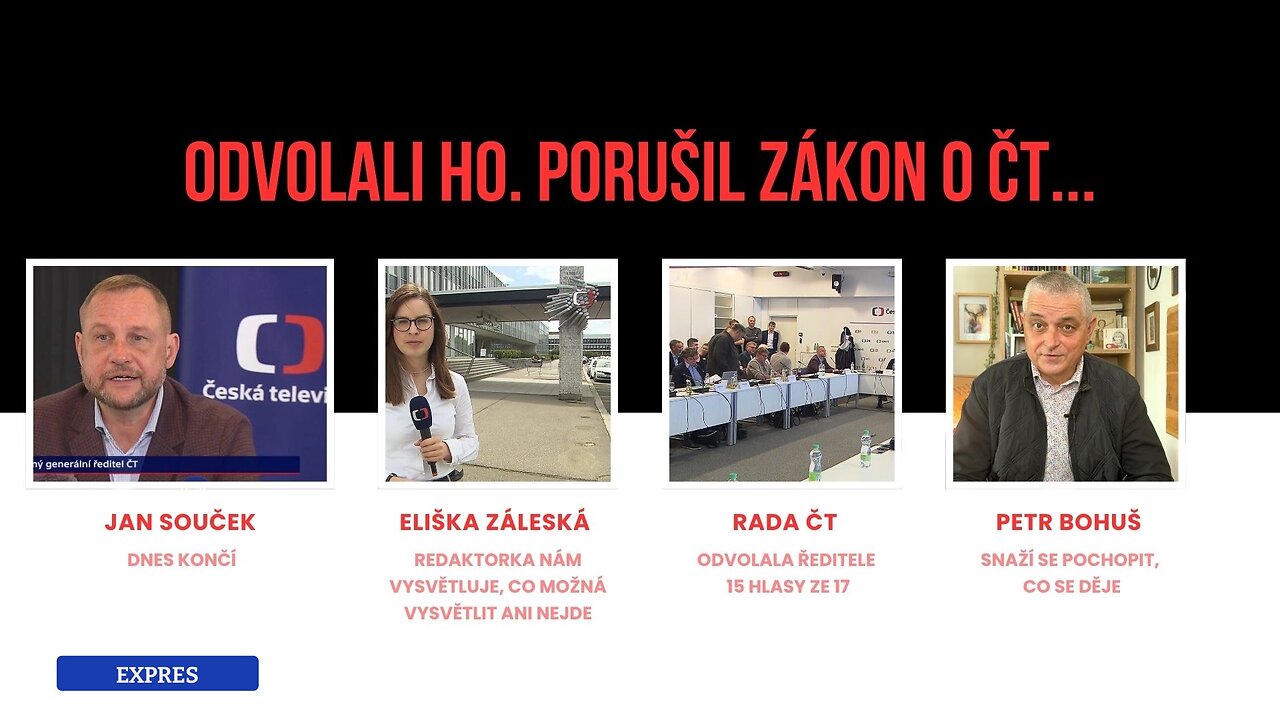 Odvolali Součka. Česká televize kráčí po nové cestě?