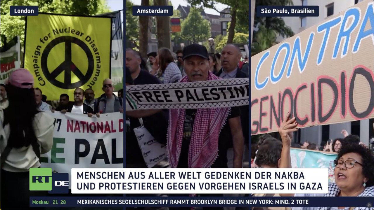 77 Jahre Nakba: Proteste aus aller Welt gegen Vorgehen Israels in Gaza