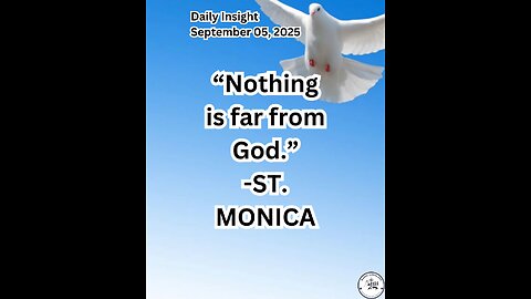 Daily Insight September 05, 2025 #faith #saint #Insight