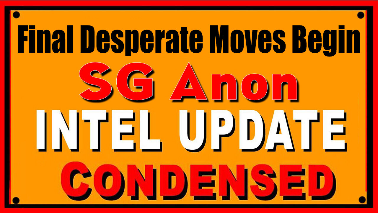 SG Anon Excellent Report 3.14.25 - Final Desperate Moves Begin