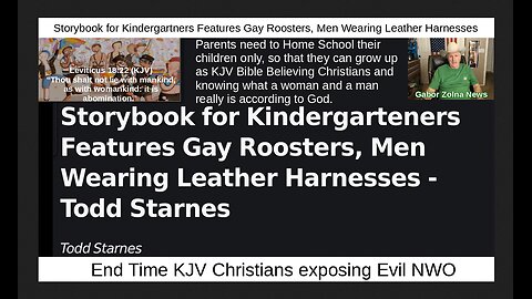 Storybook for Kindergartners Features Gay Roosters, Men Wearing Leather Harnesses