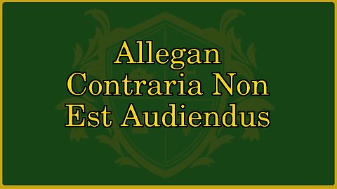 🟢 Important Legal Concept: Contrary statements null 🟢