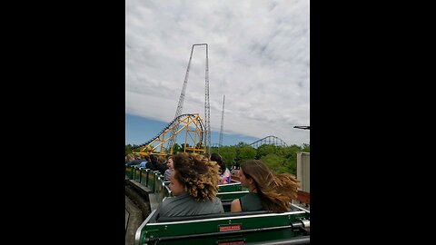 riding on the racers kennywood Pennsylvania Pittsburgh