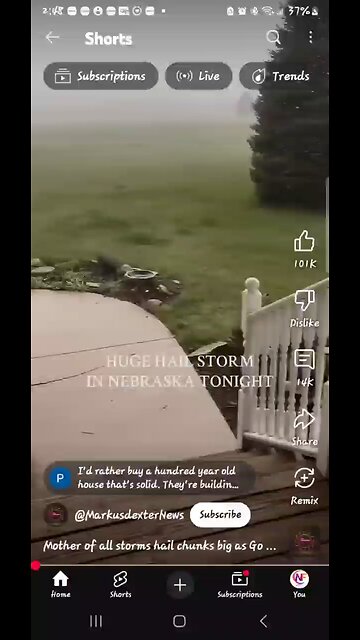 Hail Storm In Nebraska Destroys Home & Truck