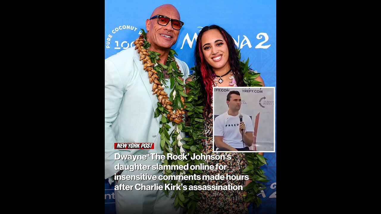 Dwayne ‘The Rock’ Johnson’s daughter slammed online for insensitive