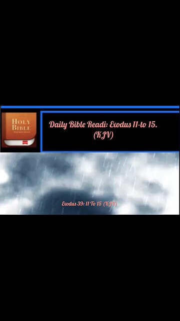 Bible reading. Exodus 39: 11 To 15 (KJV) June 11,2025