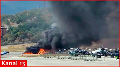 ＂Strikes will continue＂ - Ukrainian drones destroy 3 Russian copters, reconnaissance UAVs in Crimea