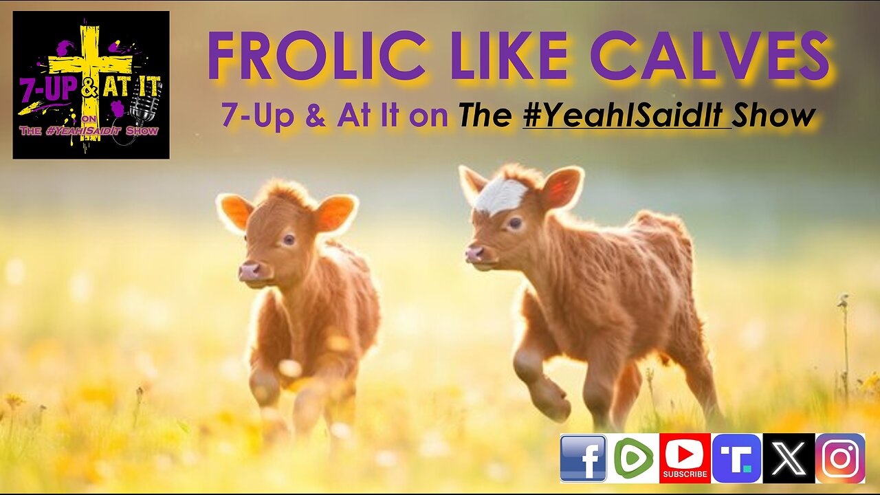WORD OF THE DAY: MALACHI 4:2 - FROLIC LIKE CALVES