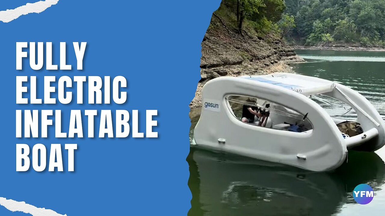 A fully electric inflatable boat for the perfect lake day