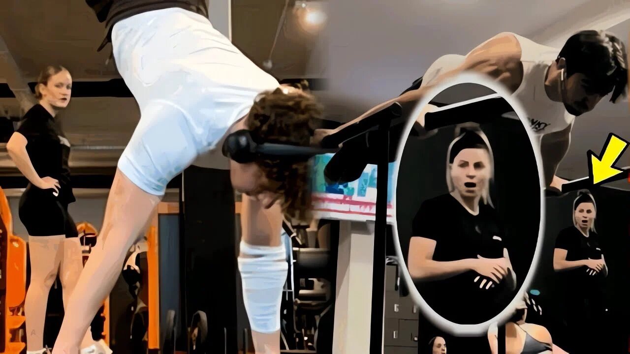 đŸ”¥Scaring People in The Gym With Calisthenics #26