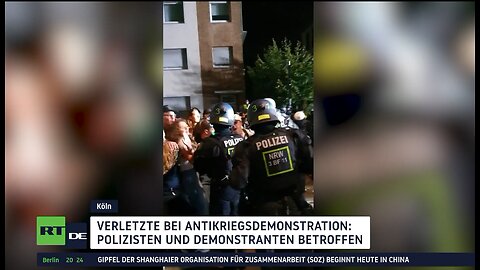 Antikriegsdemonstration in Köln: Verletzte und starkes Polizeiaufgebot
