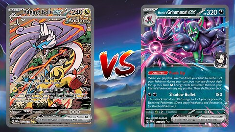 Pokemon TCG Live Raging Bolt EX Eelektrik VS Marnie's Grimmsnarl EX!!