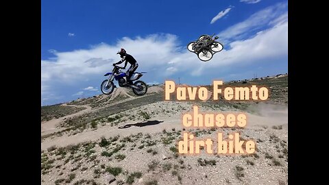 Pavo Femto (FPV Drone) chases dirt bikes in high wind