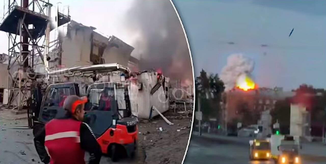 Moment of Russian missile strike on a building in Dnipro and destruction – One killed in attack