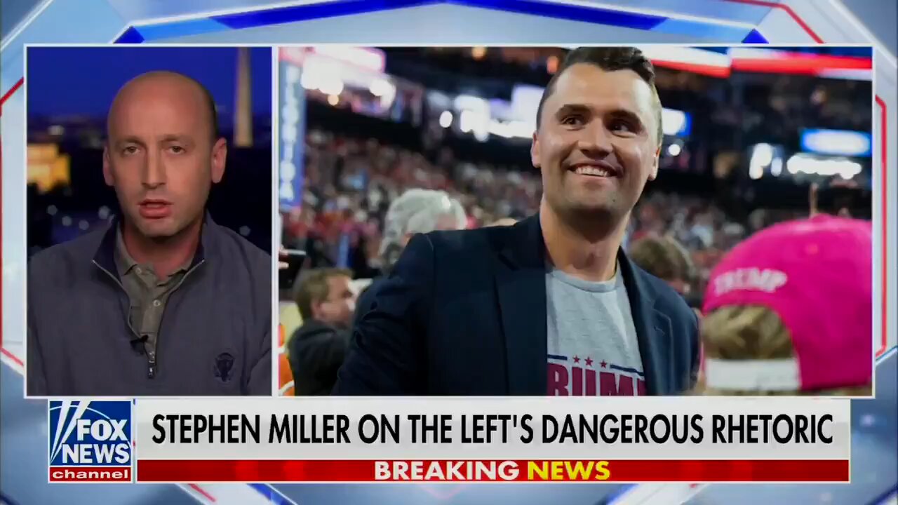 Stephen Miller speaks about Charlie Kirk's last message to him.