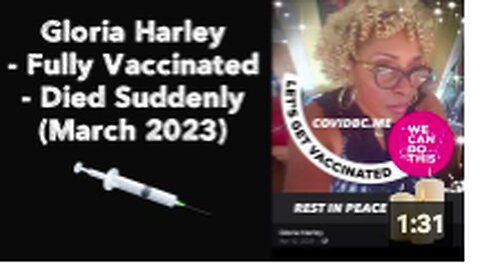 "Sudden Death of Fully Vaccinated Gloria Harley in March 2023"