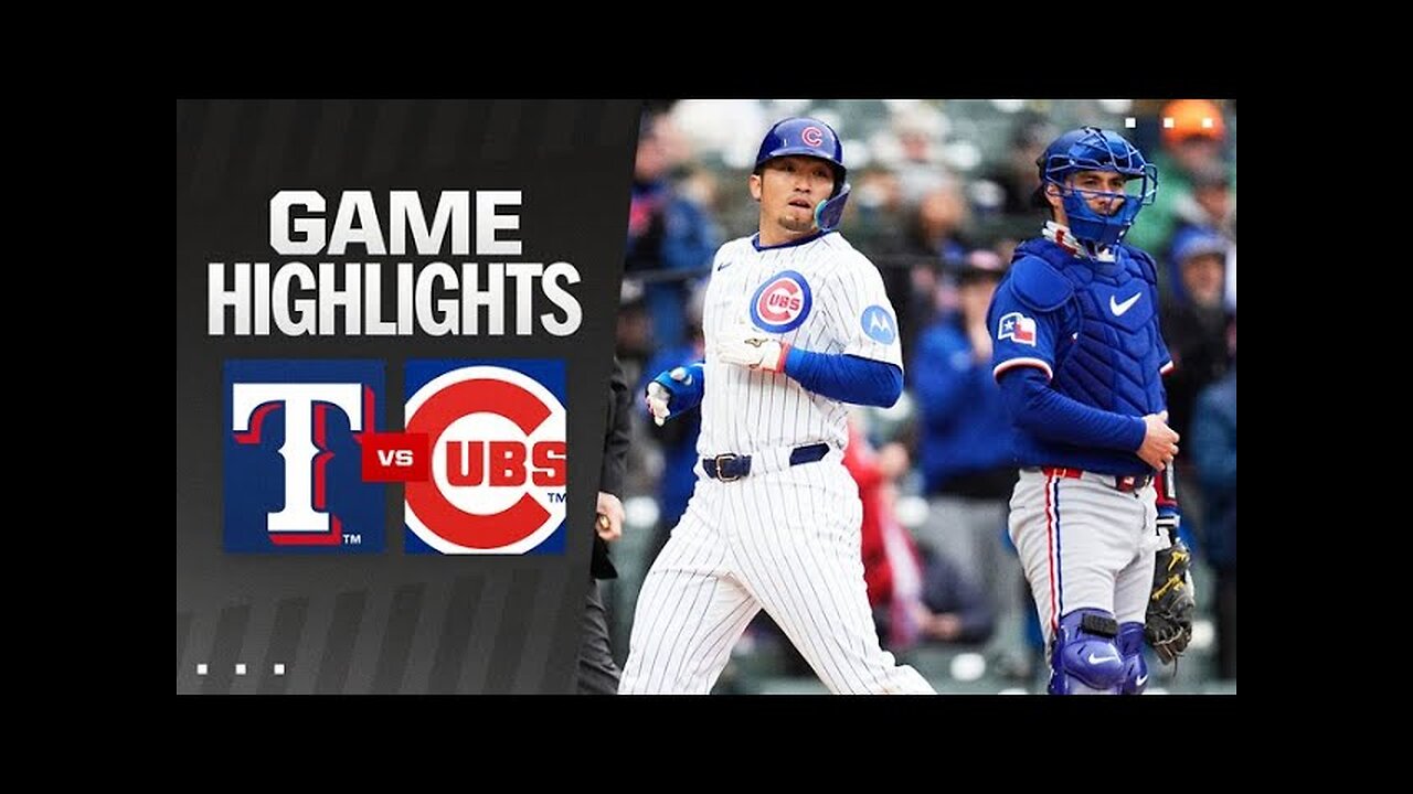 Rangers vs. Cubs Game Highlights (4/9/25) | MLB Highlights
