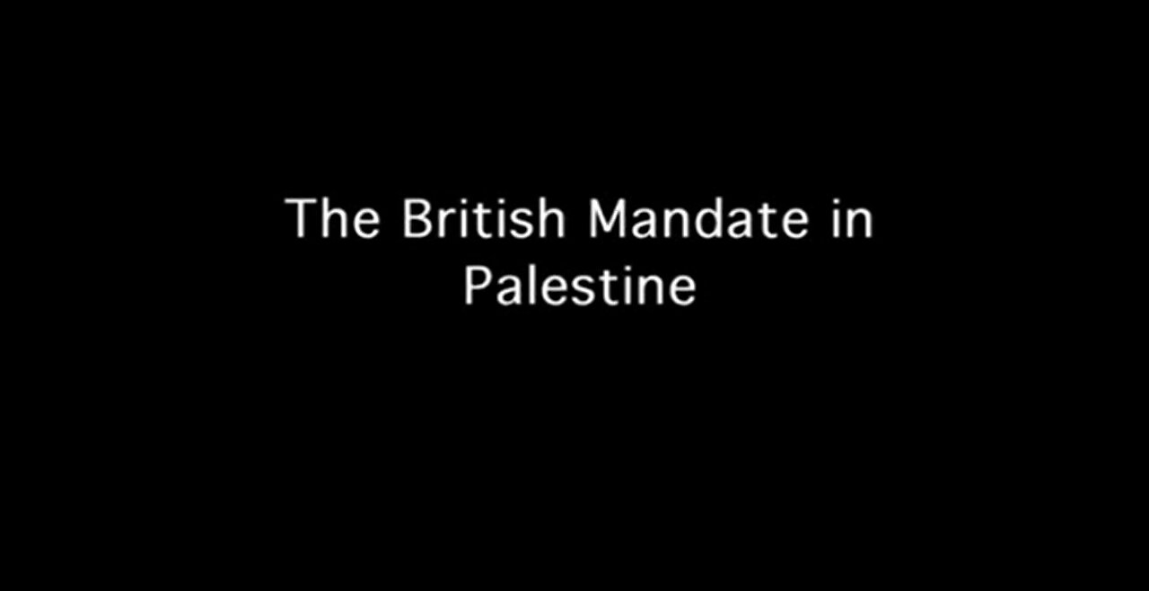 The British Mandate in Palestine - by the Zionists - 60 - 550 thousand !