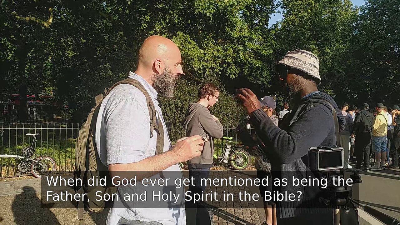 Will vs Manuel At Speakers Corner - The Father Is God And Jesus Was Appointed Lord