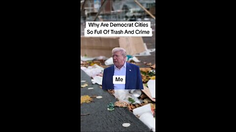 Why Democrat Cities Are Full Of Trash And Crime
