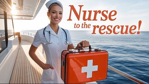 Beautiful Nurse to the Rescue on Luxury Yacht 🩺🚤✨