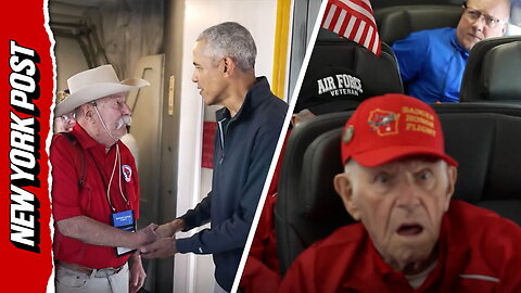 Obama stuns veterans with visit on honor flight to DC