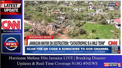 Hurricane Melissa Hits Jamaica LIVE | Breaking Disaster Updates & Real-Time Coverage N18G #NEWS