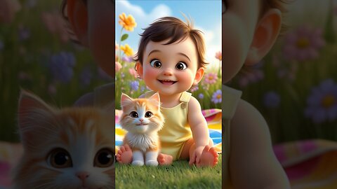 Baby & Kitten Can't Stop Laughing at Farts! 🤣