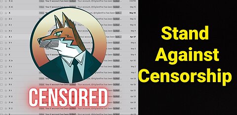 The Vigilant Fox Being Censored On 𝕏 & Forced To Delete Social Media Posts