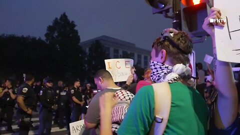 Protesters CONFRONT Military Parade Attendees in Washington DC