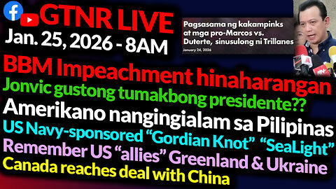 Impeachment hinaharang | Jonvic for Pres? | Rules-based order ayaw ng Canada| GTNR Ka Mentong Ka Ado