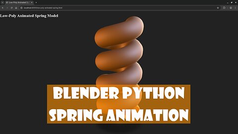 Create Spring Physics Animations in Blender 5 Using Python and Display Them on the Web