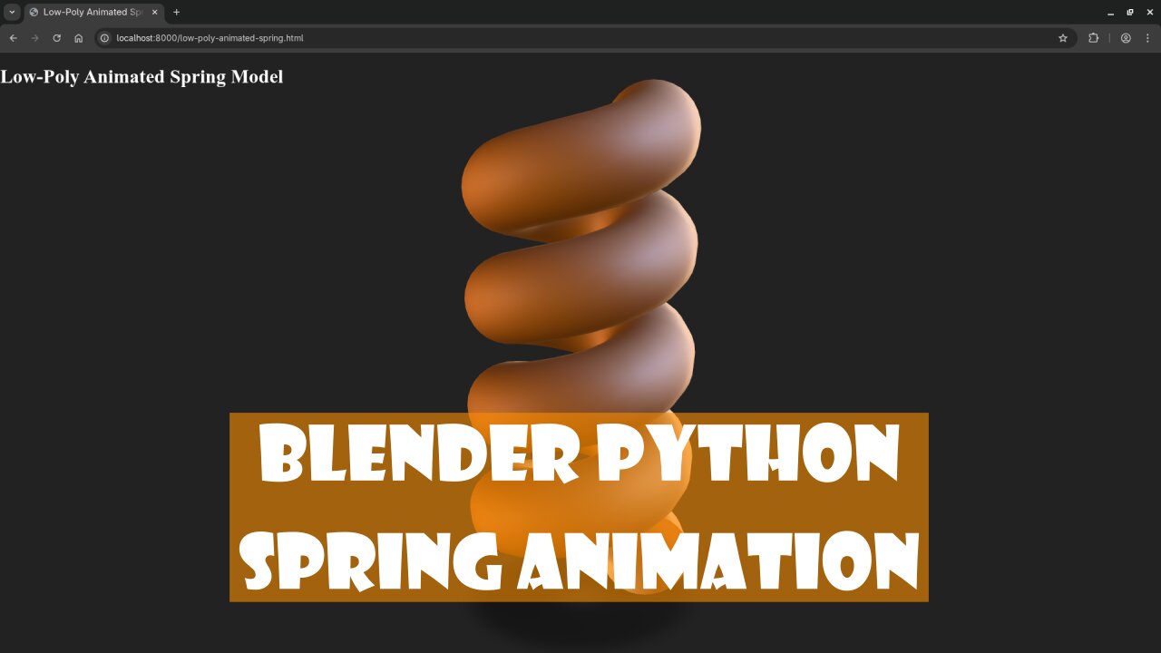 Create Spring Physics Animations in Blender 5 Using Python and Display Them on the Web