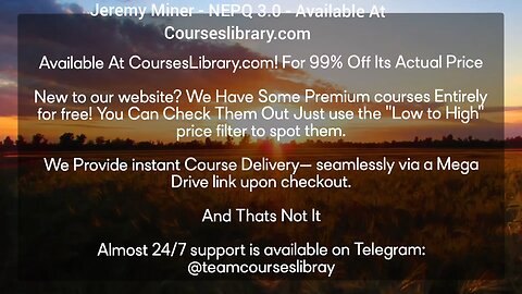 Jeremy Miner - NEPQ 3.0 - Available At Courseslibrary.com