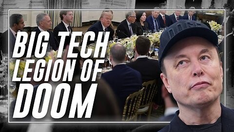 BIG TECH LEGION OF DOOM SURROUNDED TRUMP AT THE WHITE HOUSE LAST
