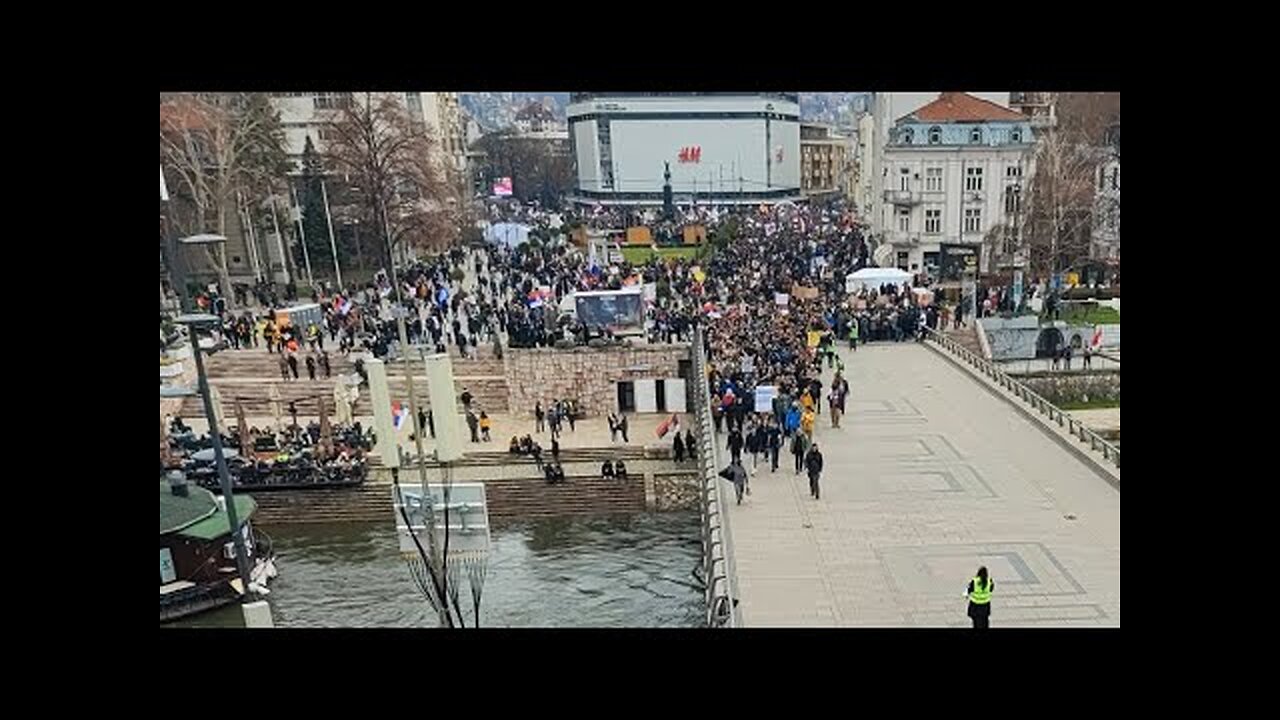 Уживо; студентски протести у Нишу 1. март 2025. НИШКА ТВРЂАВА 3. део
