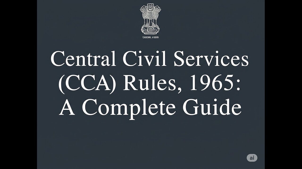 CCS Rules 1965 EXPOSED What Every Govt Employee Must Know