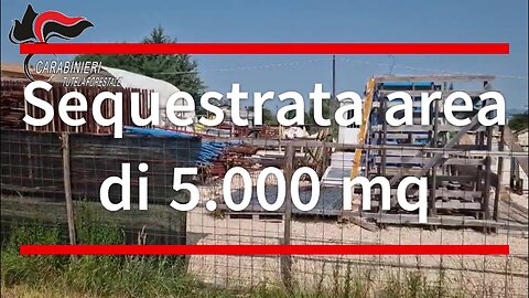 Sequestrata area di 5.000 mq