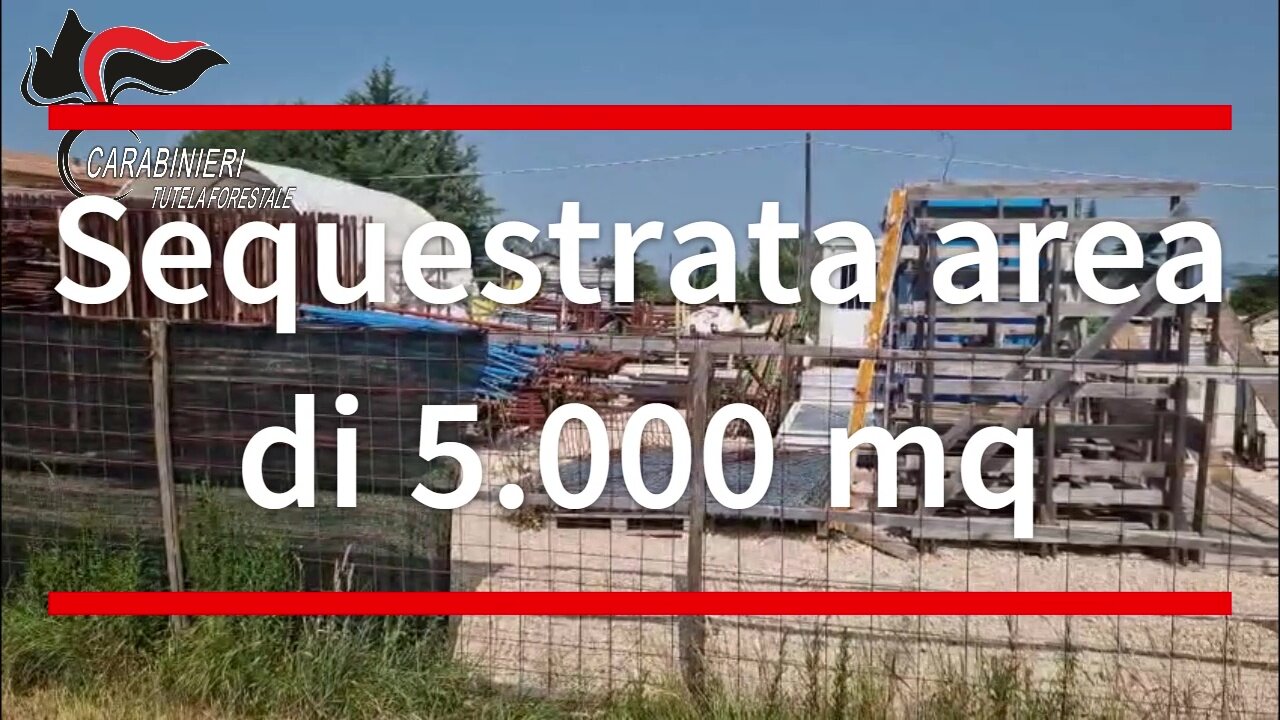 Sequestrata area di 5.000 mq
