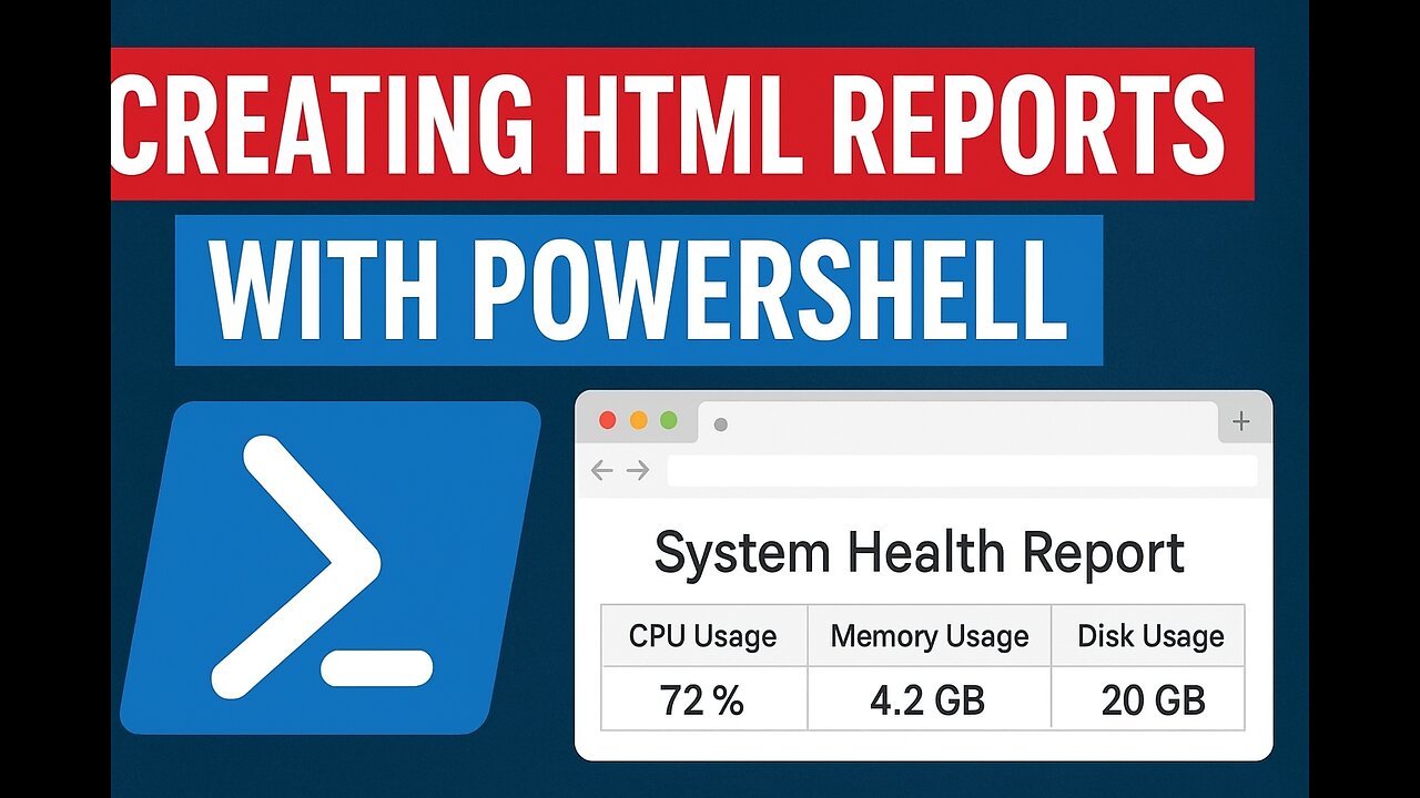 Creating HTML Reports with PowerShell