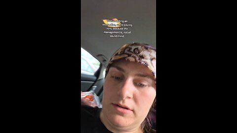 There isn't even an eviction order in place..