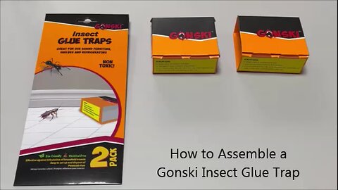 How to Assemble a Gonski Insect Glue Trap