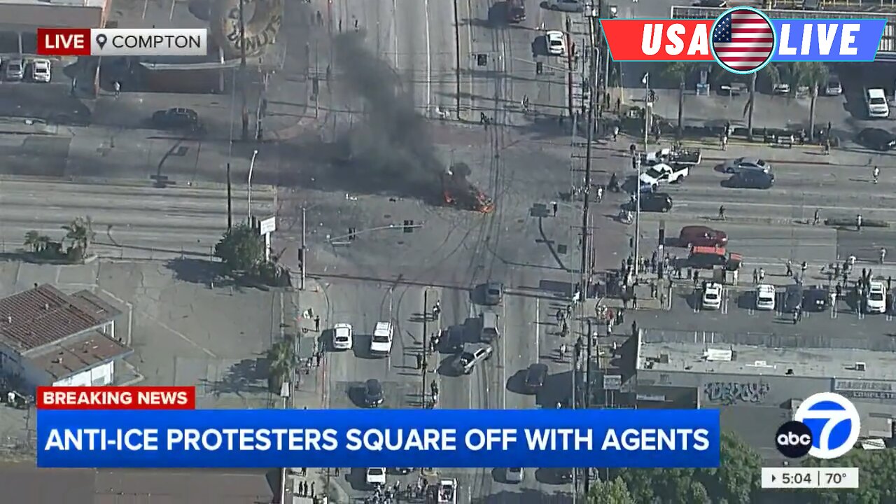 LIVE Los Angeles: Anti-ICE Protesters Clash with Police in Wake of Intensified Raids