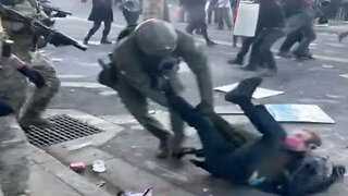 Antifa Goofball Regrets Hitting a Cop in the Face With a Board