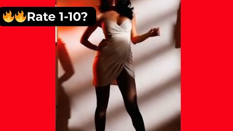 🔥 Rate Her Body in This White Dress & Heels 1-10? 😍 Supermodel 4K