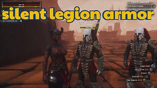 Conan Exiles farming silent legion armor and leveling up unnamed city busty boobs