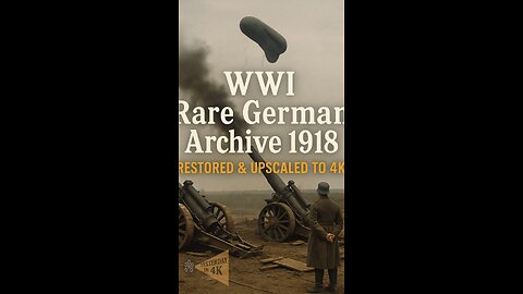 Spotting from Above: WW1 Mortar Accuracy Revealed in Restored 4K! 🎈💥