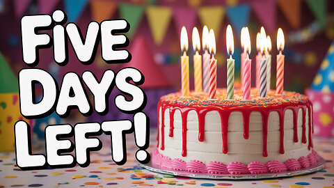 🥳 Birthday is in 5 days! Sep 23rd! 😍 I Love God Very Much 😍